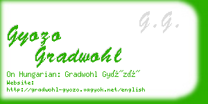 gyozo gradwohl business card